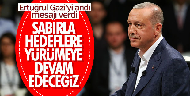 Erdoğan Ertuğrul Gazi'yi andı