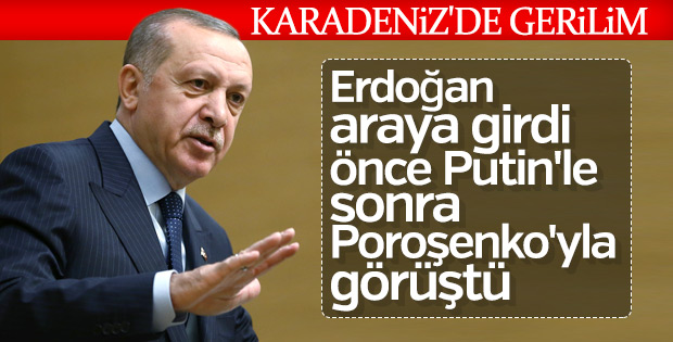 Başkan Erdoğan Putin ve Poroşenko ile görüştü
