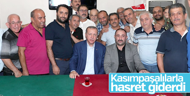 Başkan Erdoğan Kasımpaşa'da