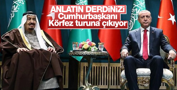 Cumhurbaşkanı Erdoğan'dan Körfez turu