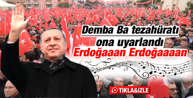 Erdoğan'a Demba Ba bestesi sürprizi - İzle