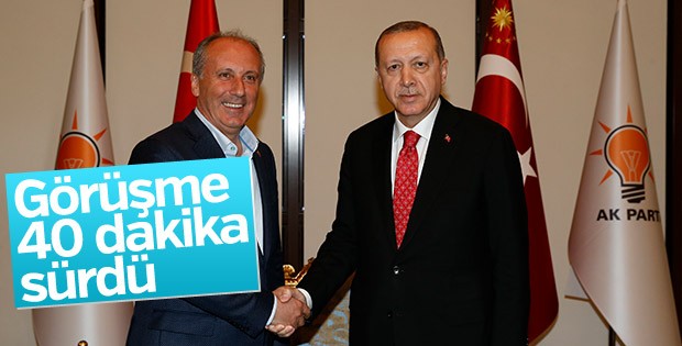 Erdoğan-İnce görüşmesi sona erdi