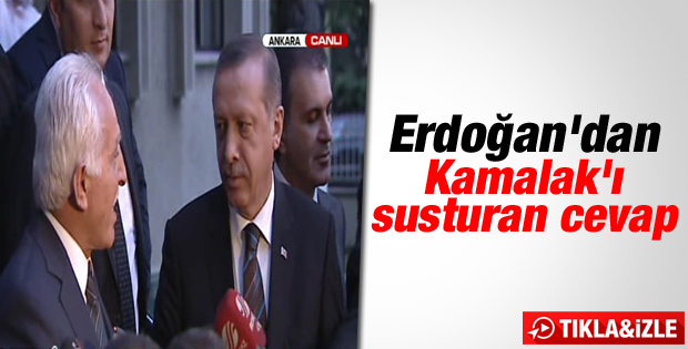 Başbakan Erdoğan Kamalak'ın sözlerini düzeltti