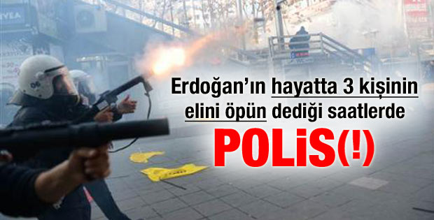 Ankara'da öğretmenlere sert müdahale