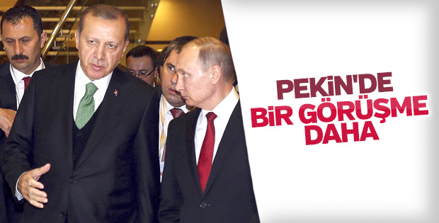 Erdoğan ve Putin Pekin'de görüştü