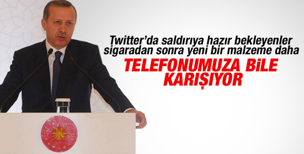 Cumhurbaşkanı Erdoğan'dan cep telefonu yorumu