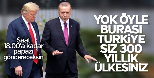 Başkan Erdoğan, Amerika'nın küstah teklifini anlattı