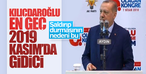 Erdoğan: Kılıçdaroğlu 2019'da gidici