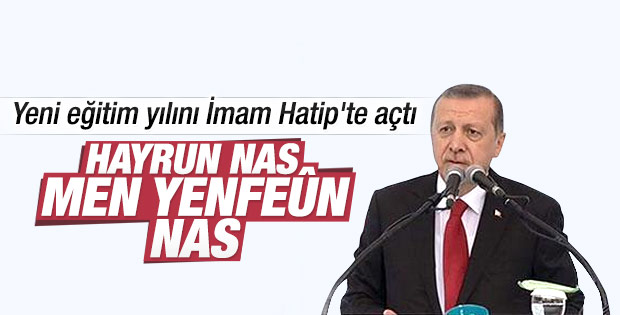Cumhurbaşkanı Erdoğan Kadıköy'de okul açılışında