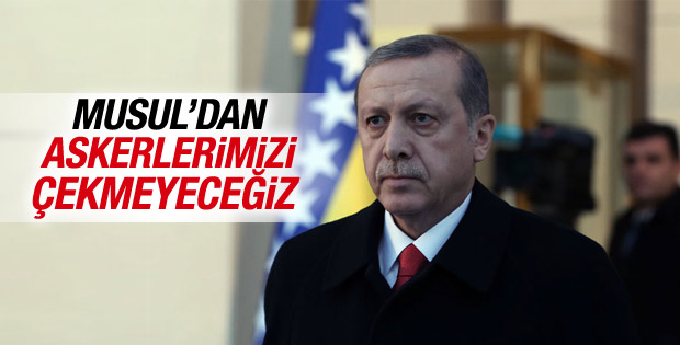 Cumhurbaşkanı Erdoğan'dan Musul açıklaması