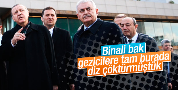 Cumhurbaşkanı Erdoğan Taksim'e gitti