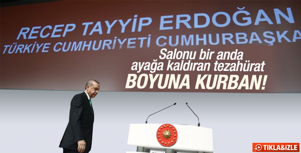 Erdoğan'ı gülümseten tezahürat: Boyuna kurban