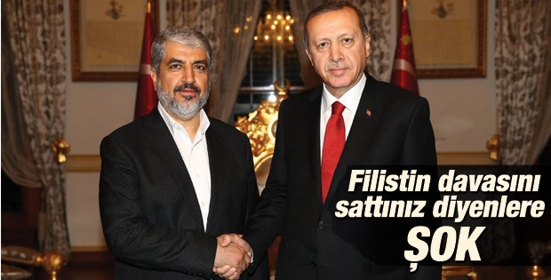 Cumhurbaşkanı Erdoğan Halid Meşal'i kabul etti