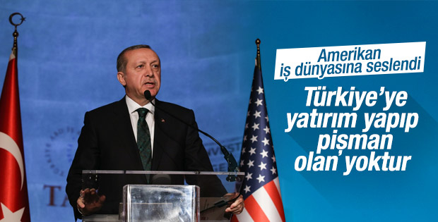 Cumhurbaşkanı Erdoğan Amerikan iş dünyasına seslendi