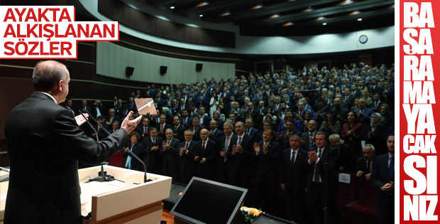 Cumhurbaşkanı Erdoğan'dan ayakta alkışlanan sözler