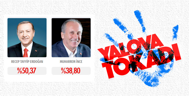 Yalova'da zafer Erdoğan'ın
