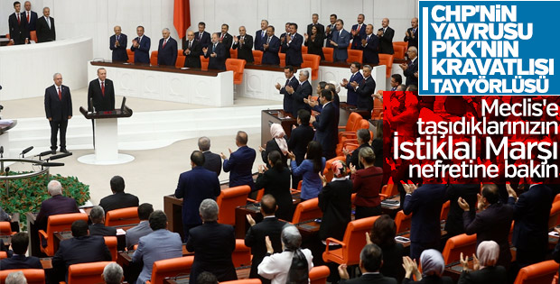 HDP'li milletvekilleri İstiklal Marşı okumadı