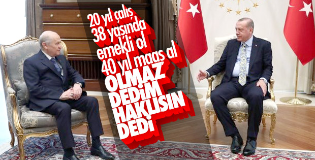 Erdoğan ile Bahçeli EYT konusunda mutabık kaldı