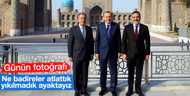 Erdoğan, Akar ve Fidan aynı karede