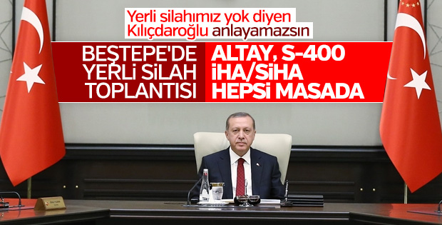 Beştepe'de yerli ve milli sanayi toplantısı
