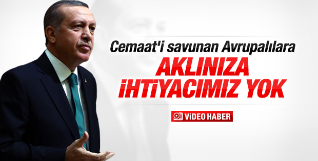 Cumhurbaşkanı Erdoğan'dan AB'ye yanıt