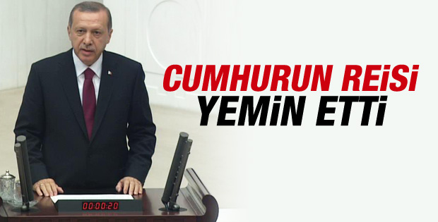 Erdoğan'ın cumhurbaşkanlığı yemini İZLE