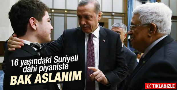 Erdoğan'ın Suriyeli dahi piyanistle diyaloğu