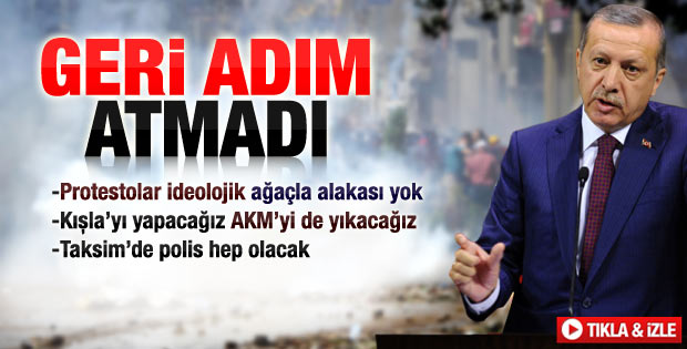 Başbakan Erdoğan'ın Gezi Parkı açıklaması - izle