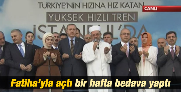 Erdoğan'dan YHT sürprizi