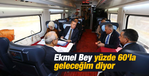 Başbakan Erdoğan Yüksek Hızlı Tren'e bindi