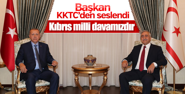 Başkan Erdoğan-Mustafa Akıncı ortak açıklaması