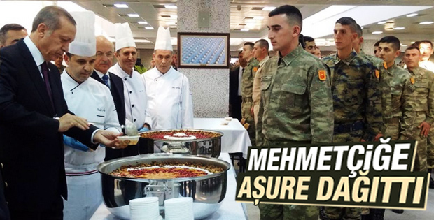Cumhurbaşkanı Erdoğan'dan Mehmetçiğe aşure