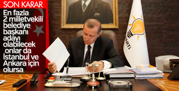 Erdoğan yerel seçimde Meclis kontenjanını belirledi