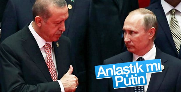 Erdoğan Putin ile Suriye'de çözüm konusunda anlaştı