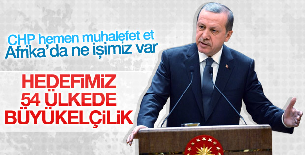 Erdoğan Afrika'daki büyükelçilik hedefini açıkladı