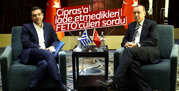 Çin'de Erdoğan-Çipras görüşmesi
