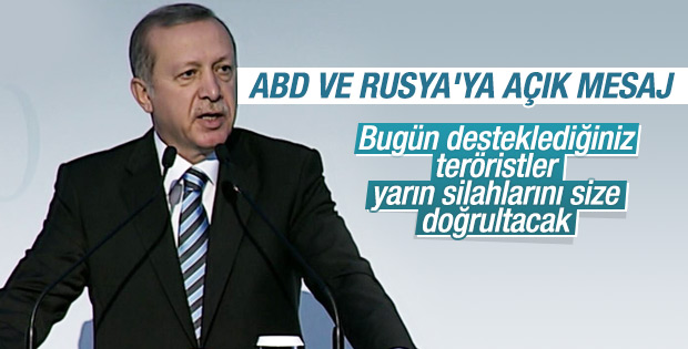 Erdoğan'dan ABD ve Rusya'ya: O silah yarın sizi vuracak