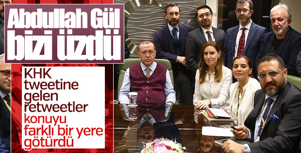 Erdoğan'dan Gül'ün KHK tweeti hakkında ilk açıklama