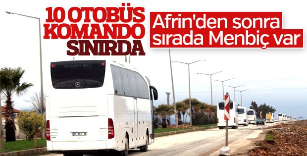 Suriye sınırına komando sevkiyatı