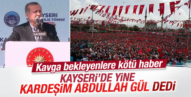 Cumhurbaşkanı Erdoğan'ın Kayseri mitingi konuşması