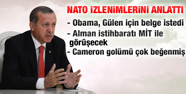 Erdoğan Obama ile görüşmesinin ayrıntılarını paylaştı