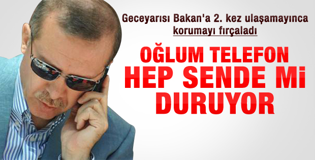Erdoğan'dan bakanın korumasına telefon fırçası