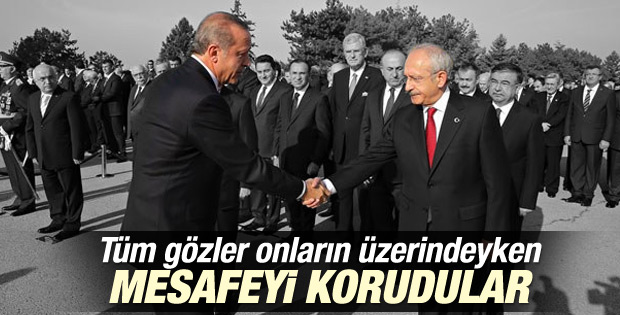 Erdoğan ile Kılıçdaroğlu aradaki mesafeyi korudu