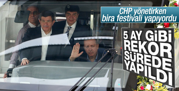 Antalya'ya yapılan 19 km raylı sistem 5 ayda bitti