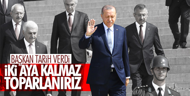 Başkan Erdoğan: İki aya kalmaz toparlarız