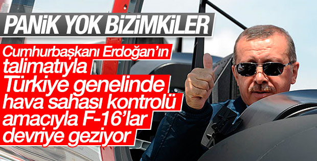 Cumhurbaşkanı Erdoğan'dan yurt çapında F-16 talimatı