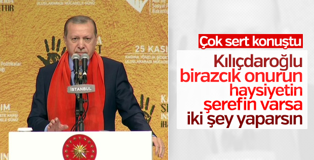 Erdoğan'dan Kılıçdaroğlu'na sert sözler