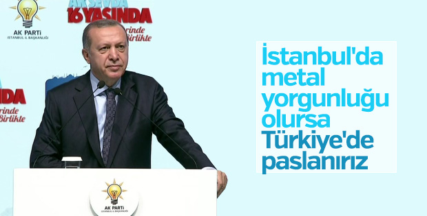 Cumhurbaşkanı Erdoğan'dan İstanbul vurgusu