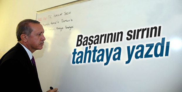 Cumhurbaşkanı Erdoğan'dan öğrencilere ders