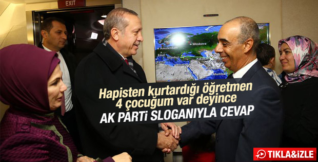 Erdoğan'dan 4 çocuğu olan öğretmene cevap